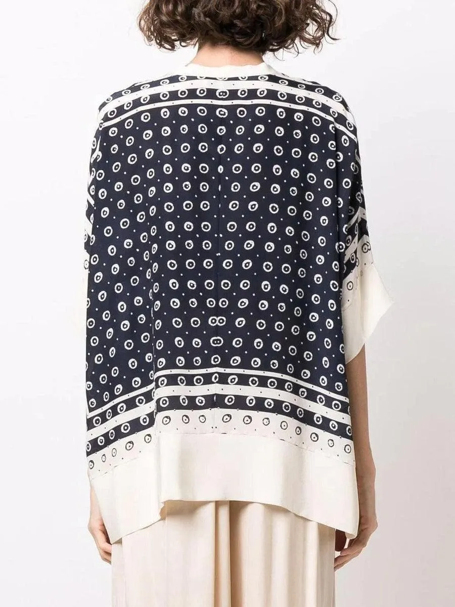 Blusa con stampa