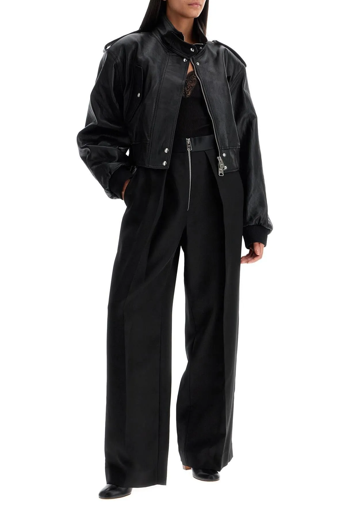 Bomber in pelle Kember