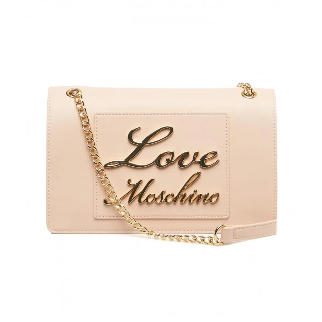 Borsa a tracolla con Logo rosa chiaro