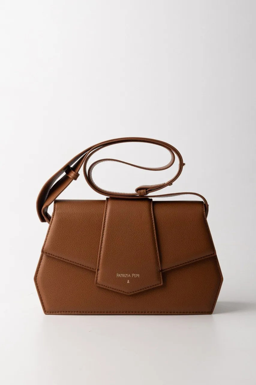 Borsa a tracolla con patta New Cuoio