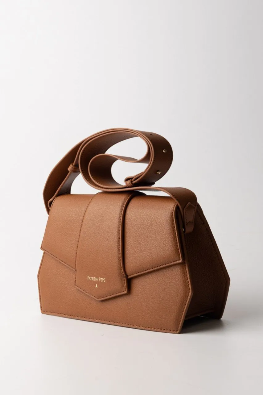 Borsa a tracolla con patta New Cuoio