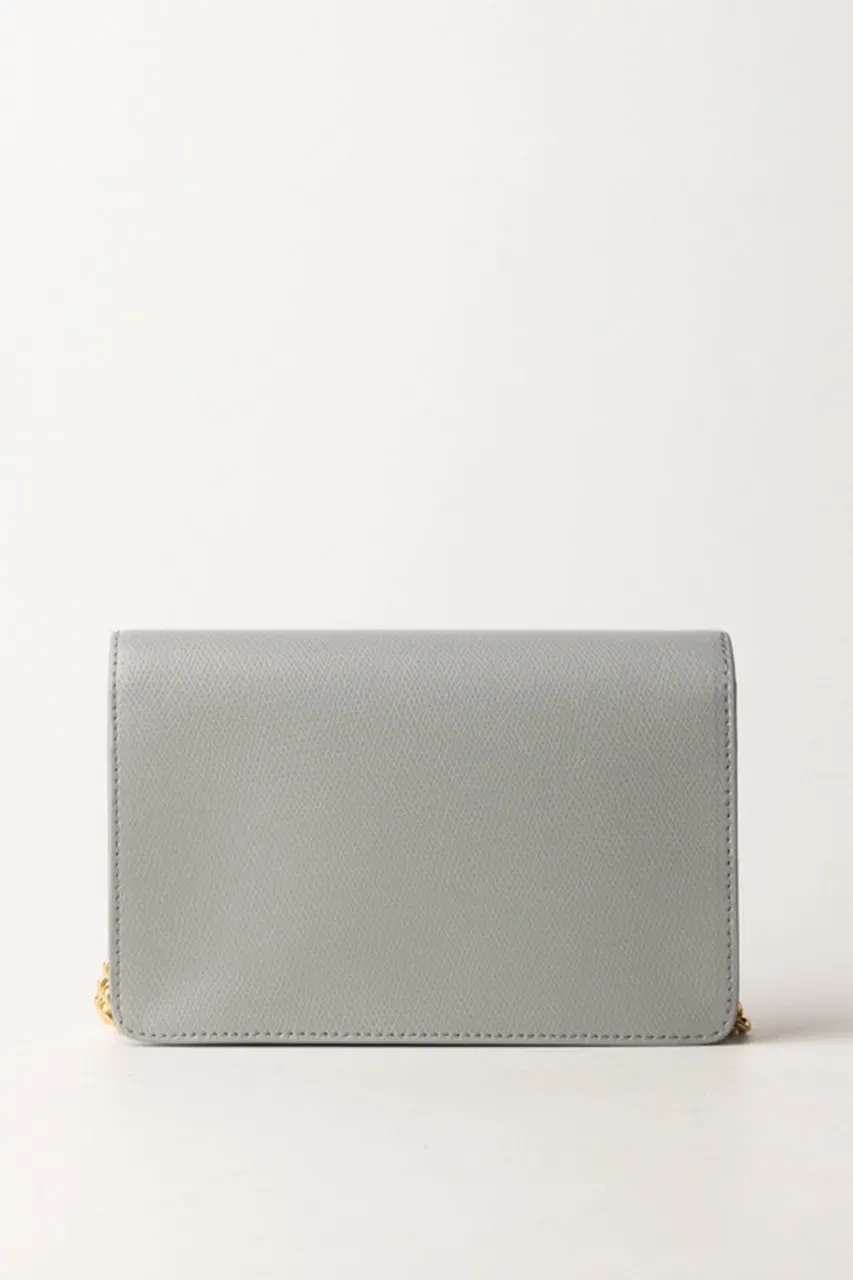 Borsa a tracolla effetto micro grana Perla