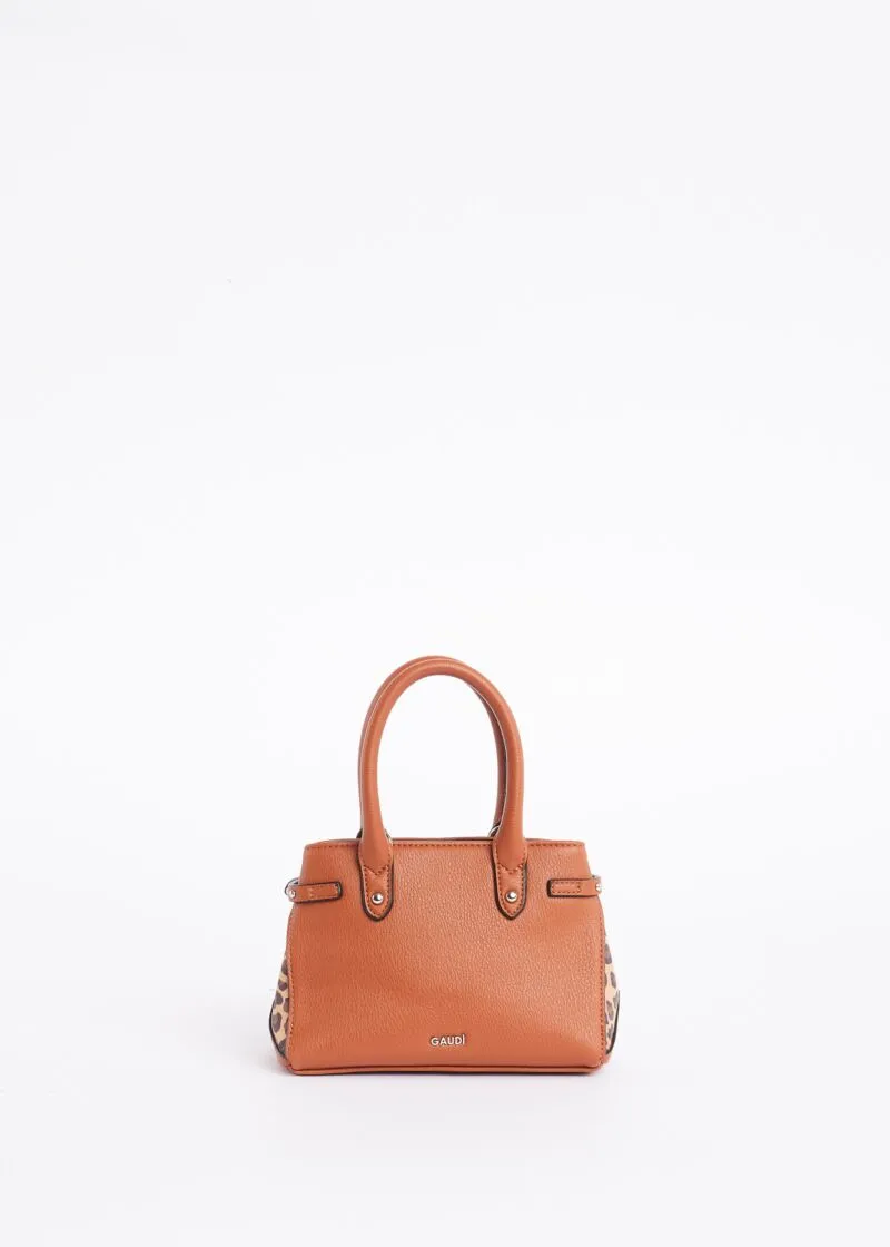 Borsa crossbody con stampa animalier