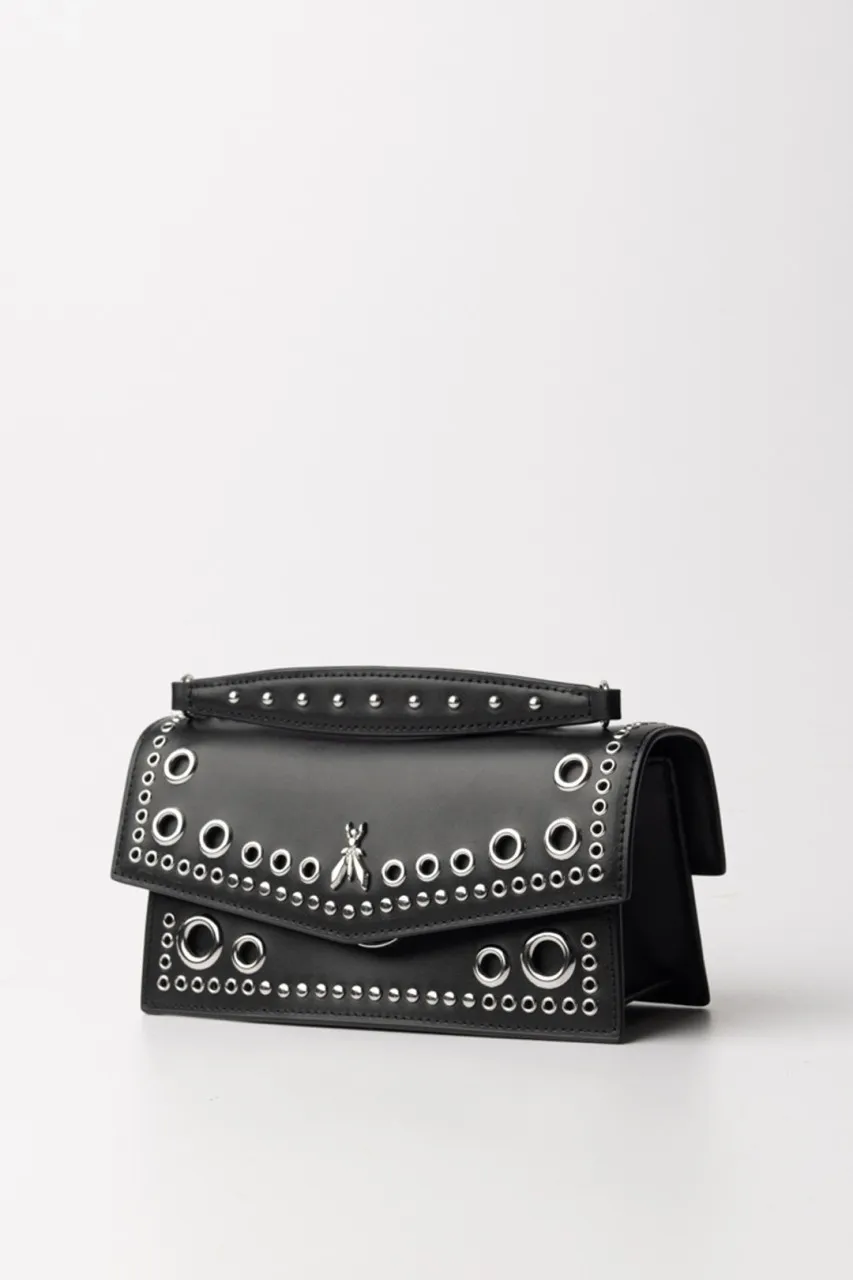 Borsa Fly Bamby Eyelet a tracolla Nero