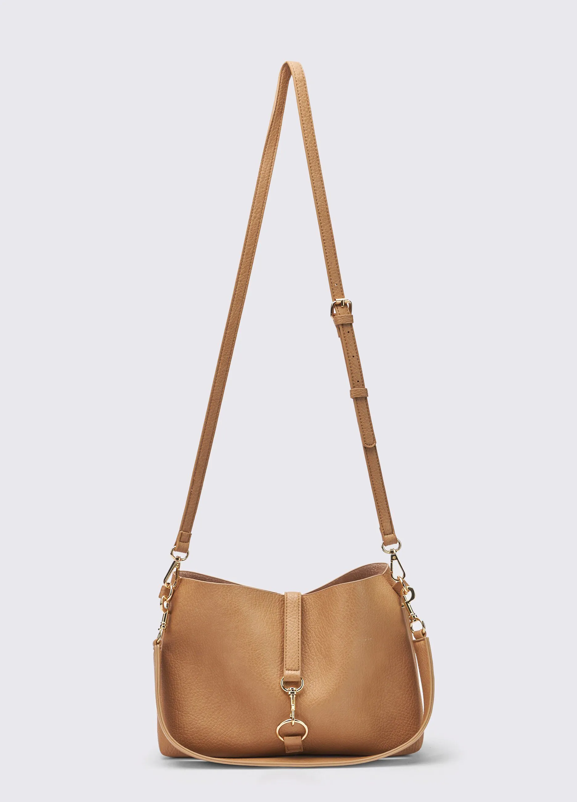 Borsa in eco pelle a tracolla donna