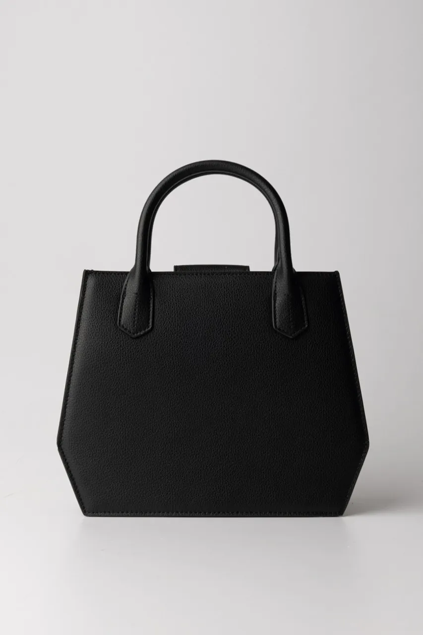 Borsa media a tracolla con patta Nero