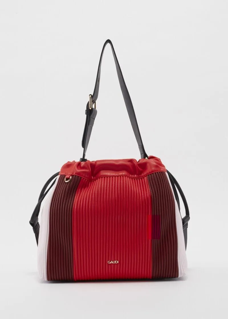 Borsa shoulder plissé