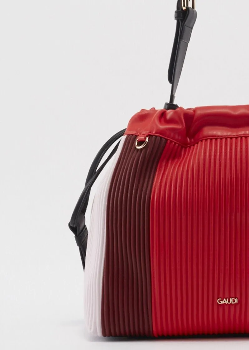 Borsa shoulder plissé