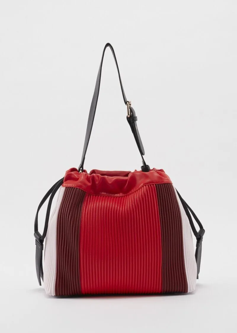 Borsa shoulder plissé