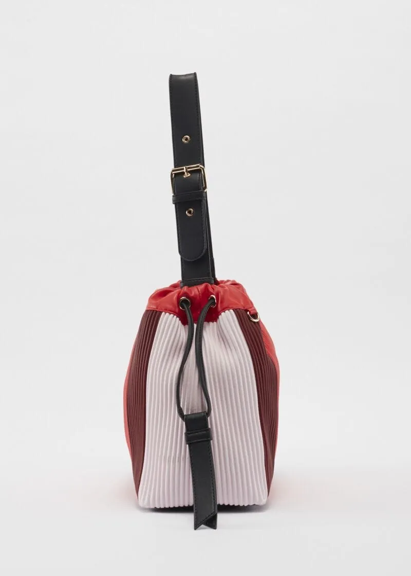 Borsa shoulder plissé