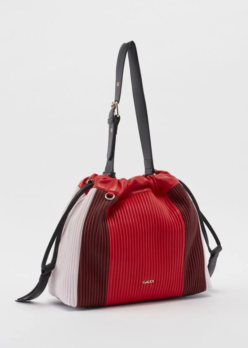 Borsa shoulder plissé