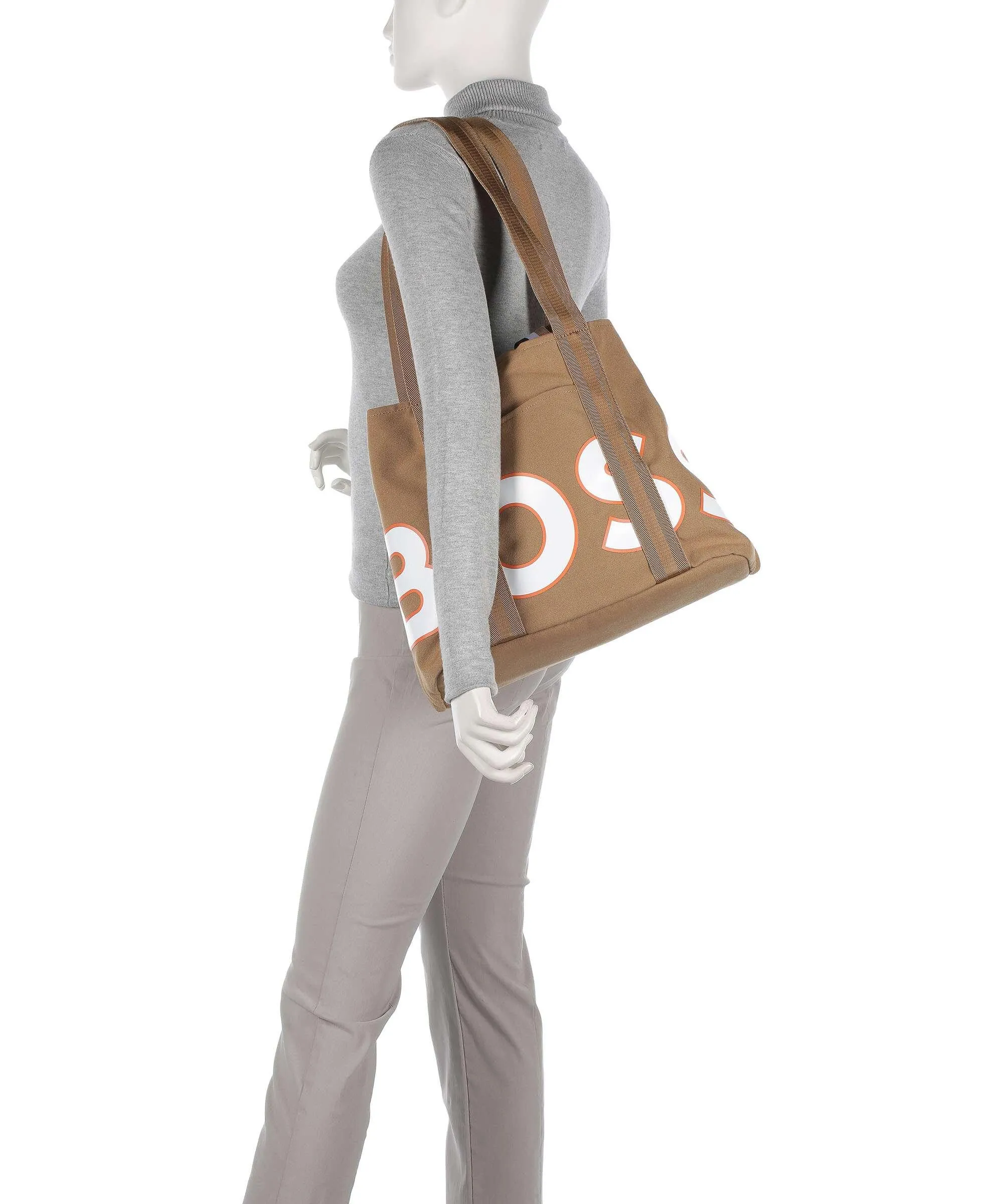  BOSS Deva Borsa shopper poliestere beige  
