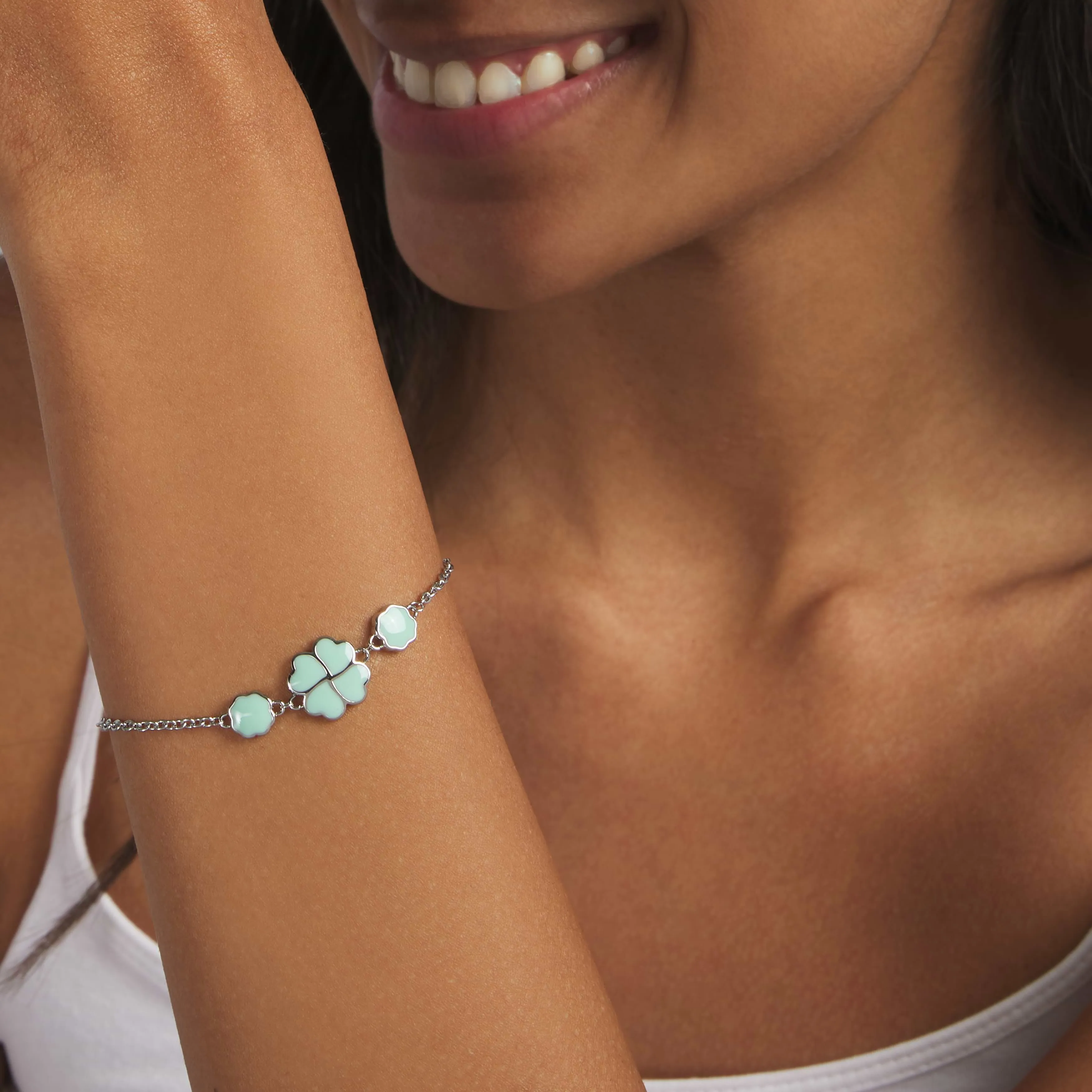 Bracciale Quadrifoglio Lady Sweet Acciaio 16.5 + 3 cm 1659312