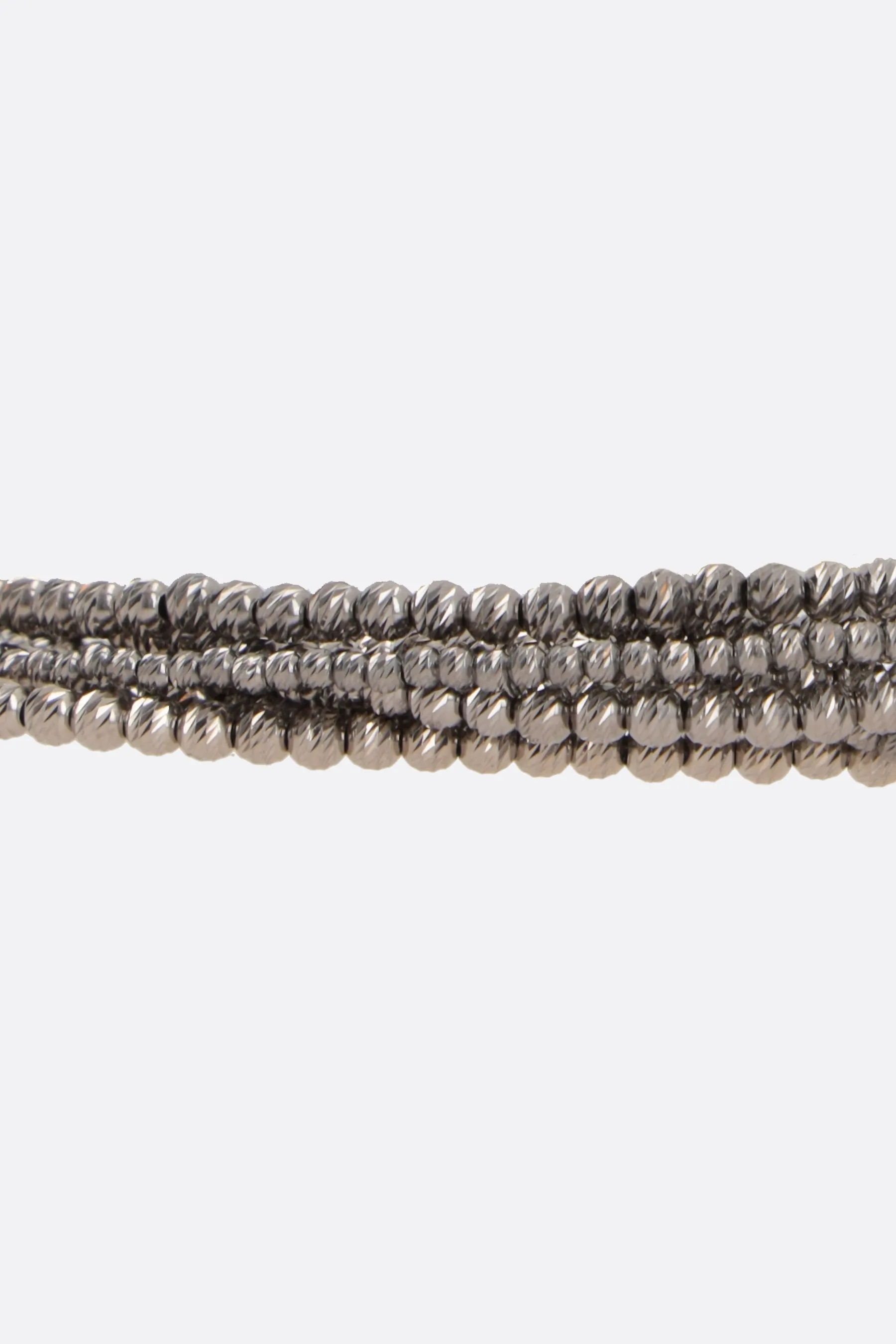  BRUNELLO CUCINELLI bracciale multigiro in argento sterling 925 
