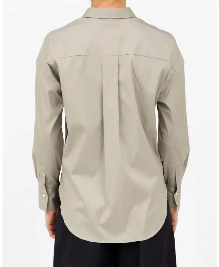 Brunello Cucinelli - Camicia Beige con Monile