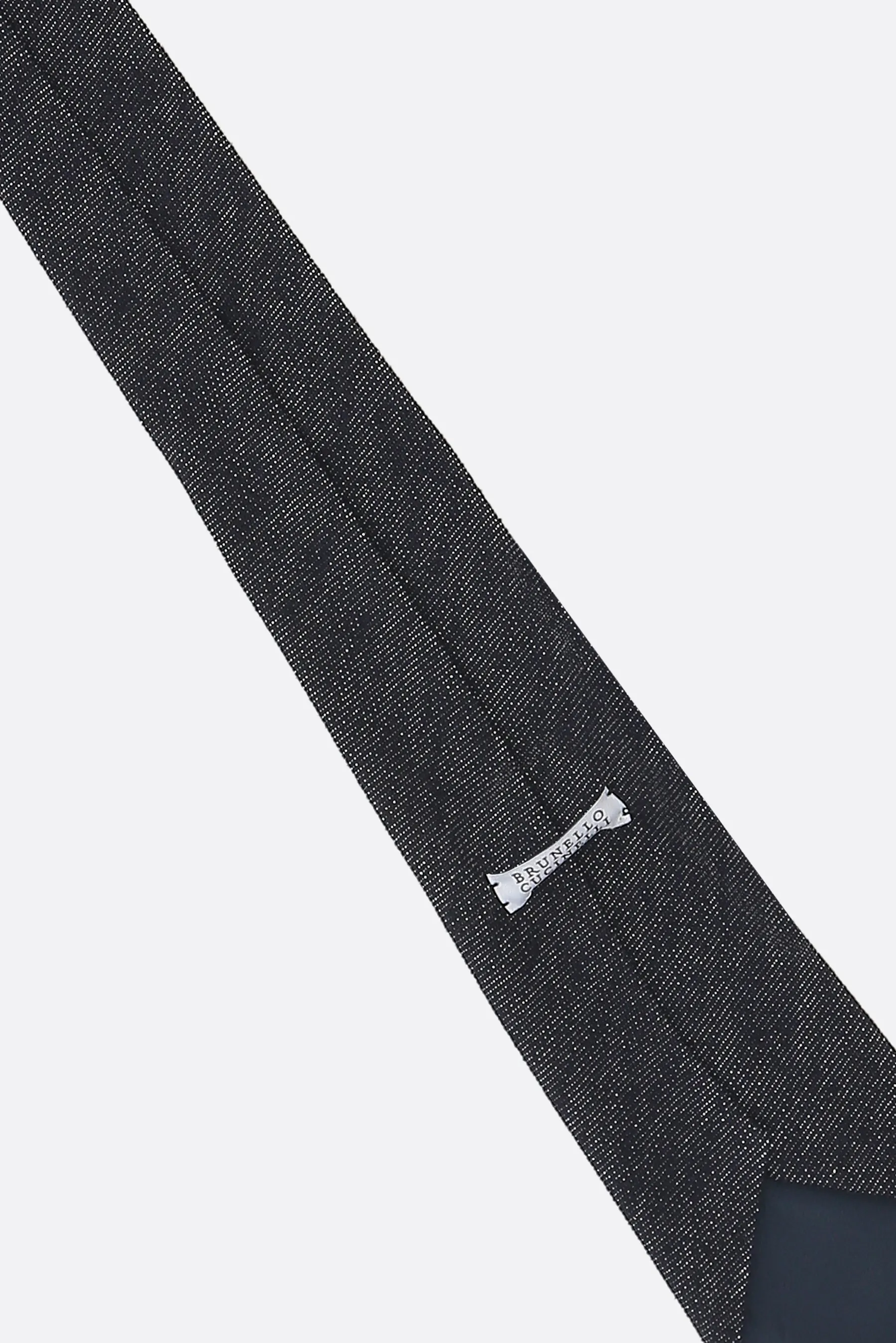  BRUNELLO CUCINELLI cravatta in denim 