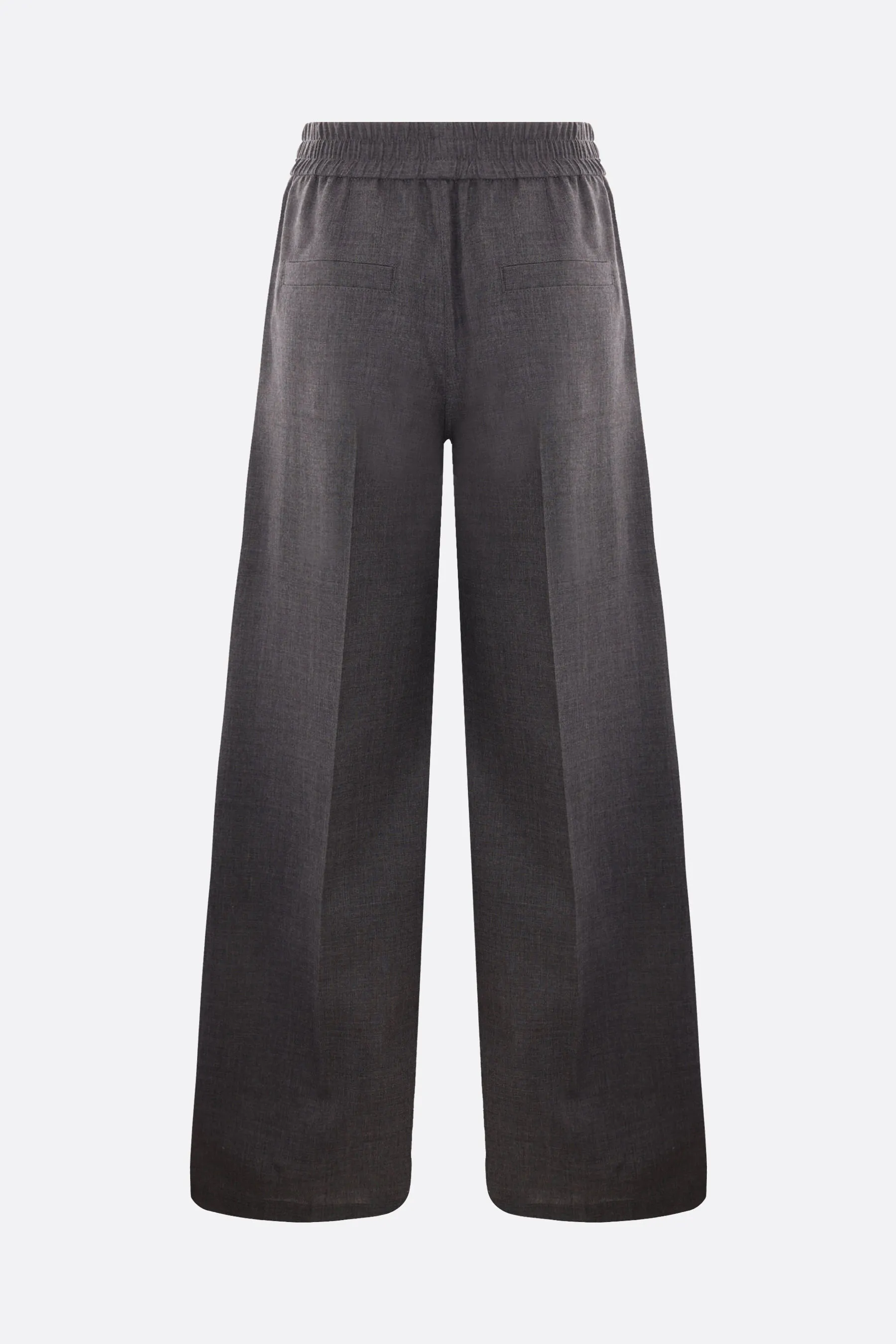  BRUNELLO CUCINELLI pantalone Loose Track in organza di lana vergine 