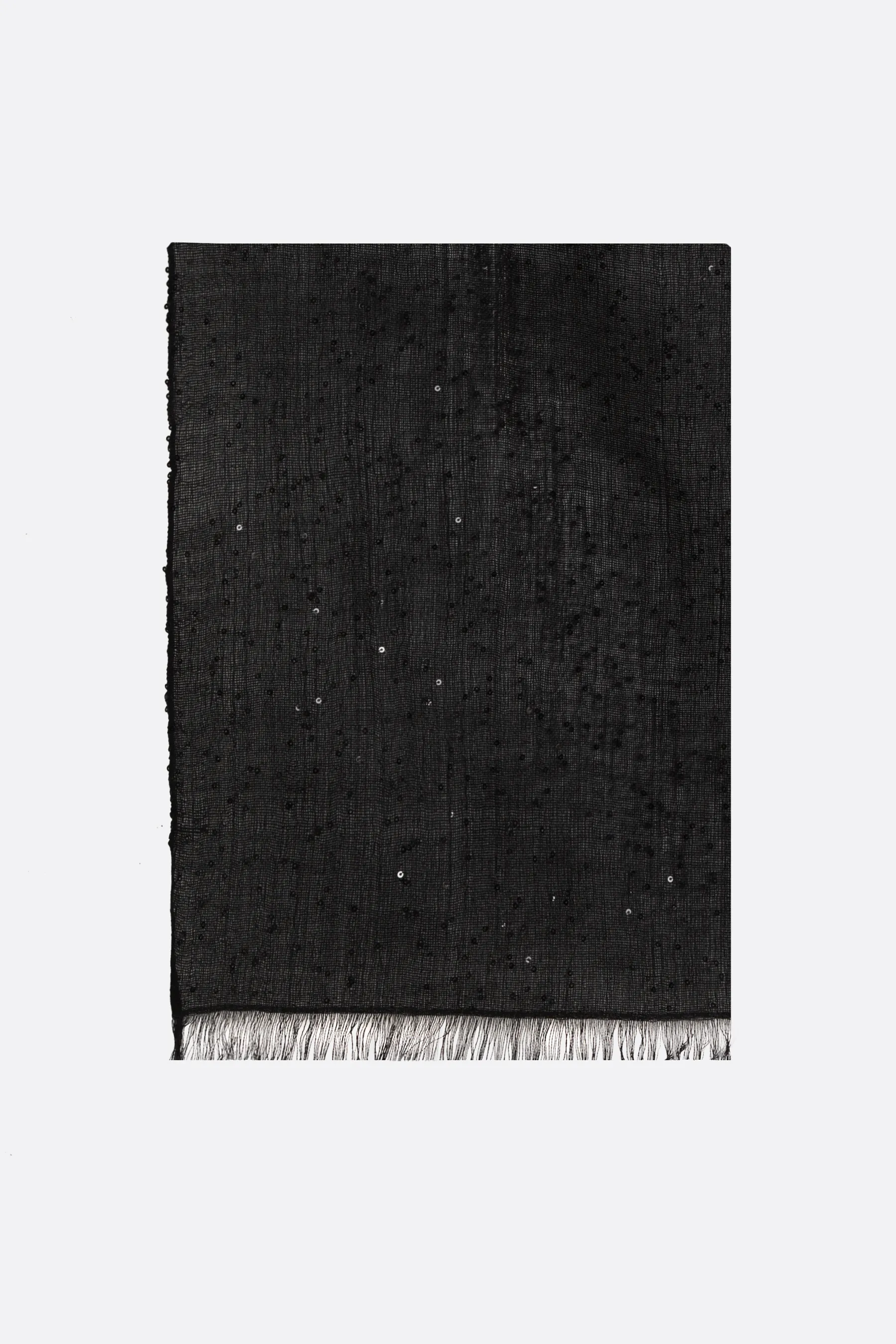  BRUNELLO CUCINELLI stola in cashmere e seta con paillettes 