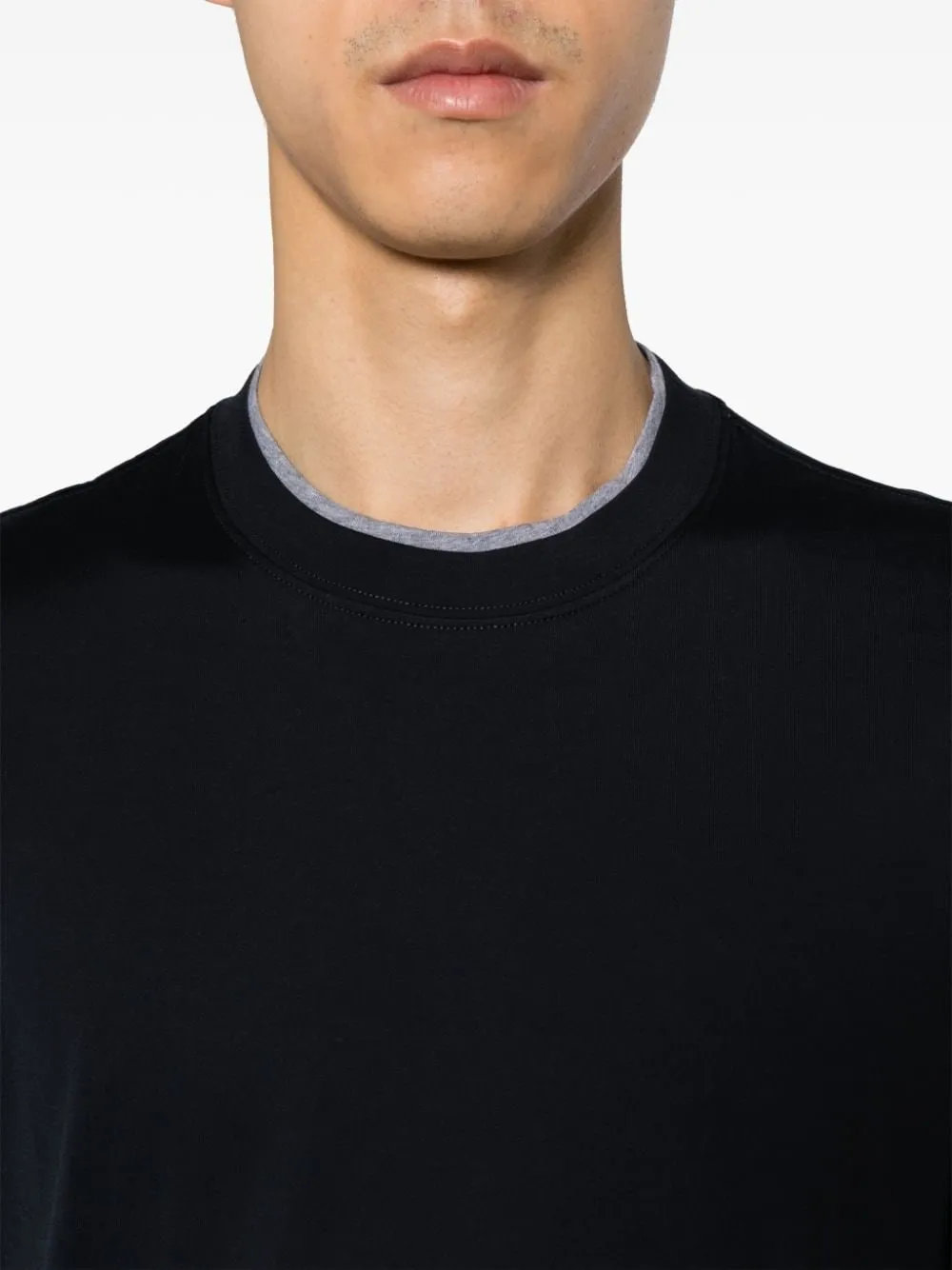 Brunello Cucinelli-T-shirt con effetto a strati