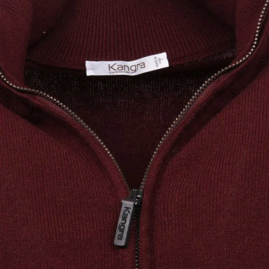 C0482 maglione lana uomo KANGRA bordeaux sweater men