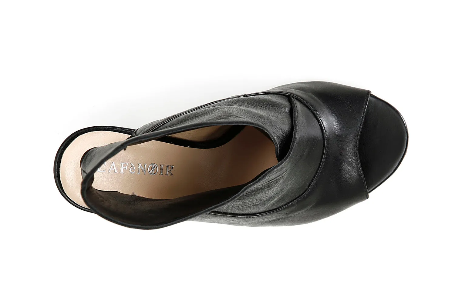 CafèNoir tronchetti estivi open toe in pelle