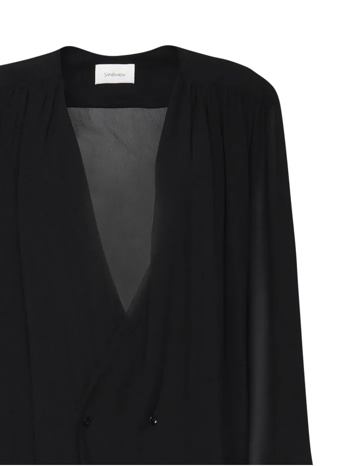 CAMICIA CON SCHIENA E MANICHE TRASPARENTI