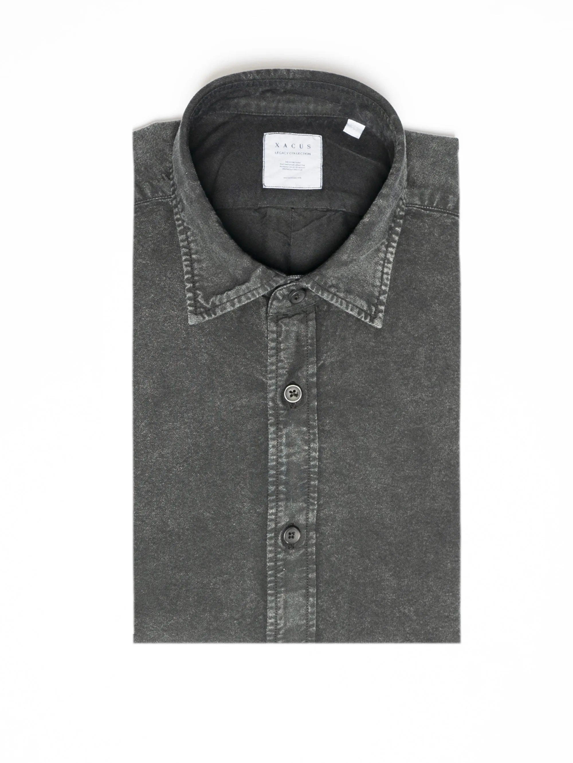 Camicia Effetto Marmorizzato Nero
