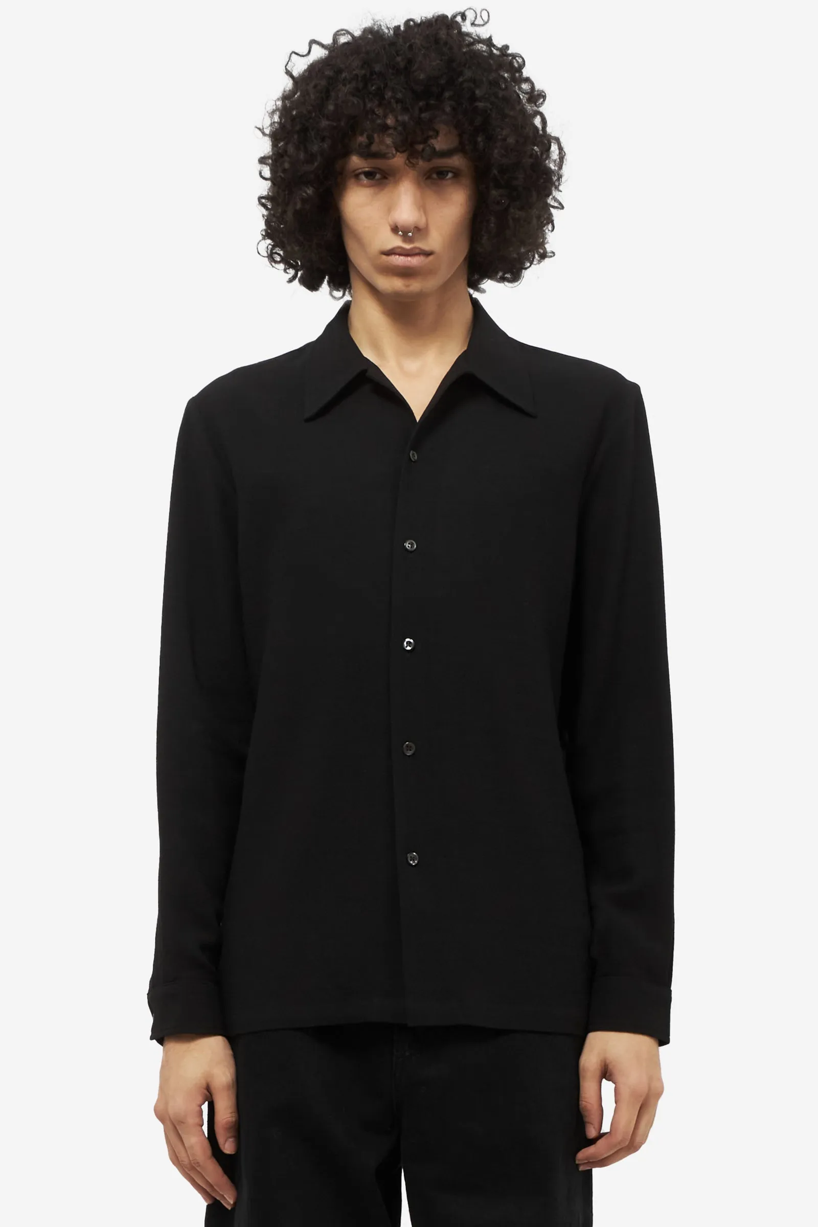 Camicia RAMPOUA in cotone nero