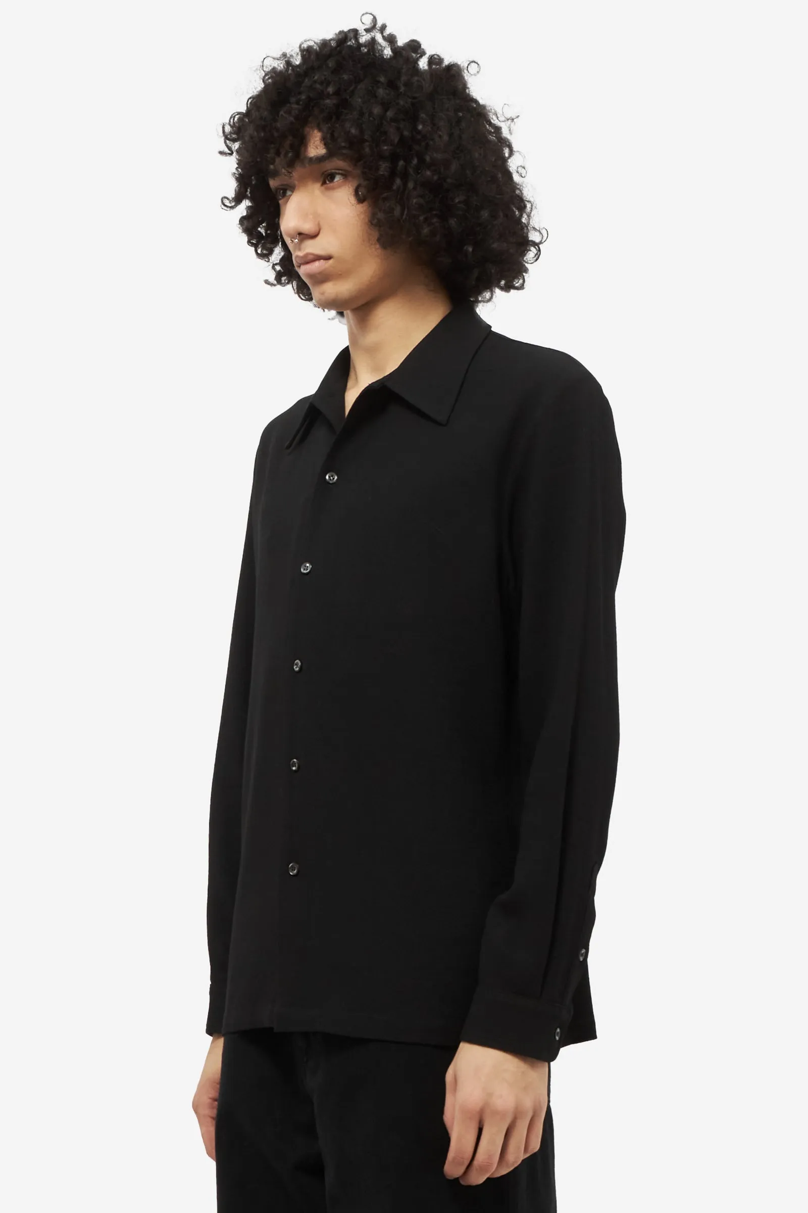 Camicia RAMPOUA in cotone nero