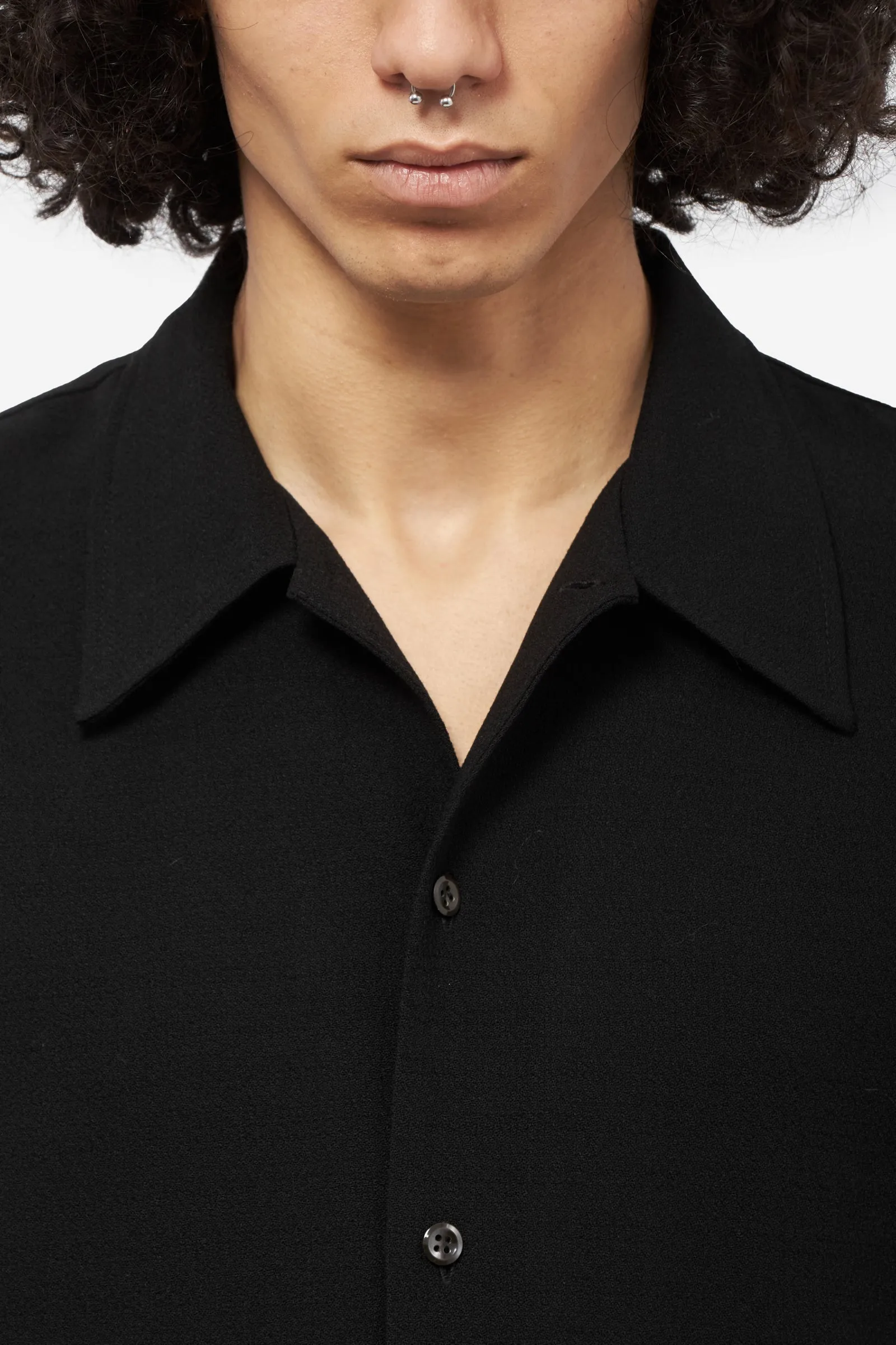 Camicia RAMPOUA in cotone nero