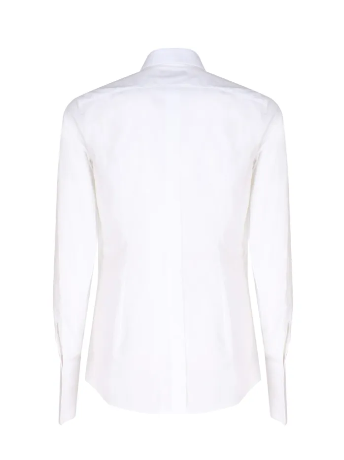 Camicia tuxedo in popeline di cotone