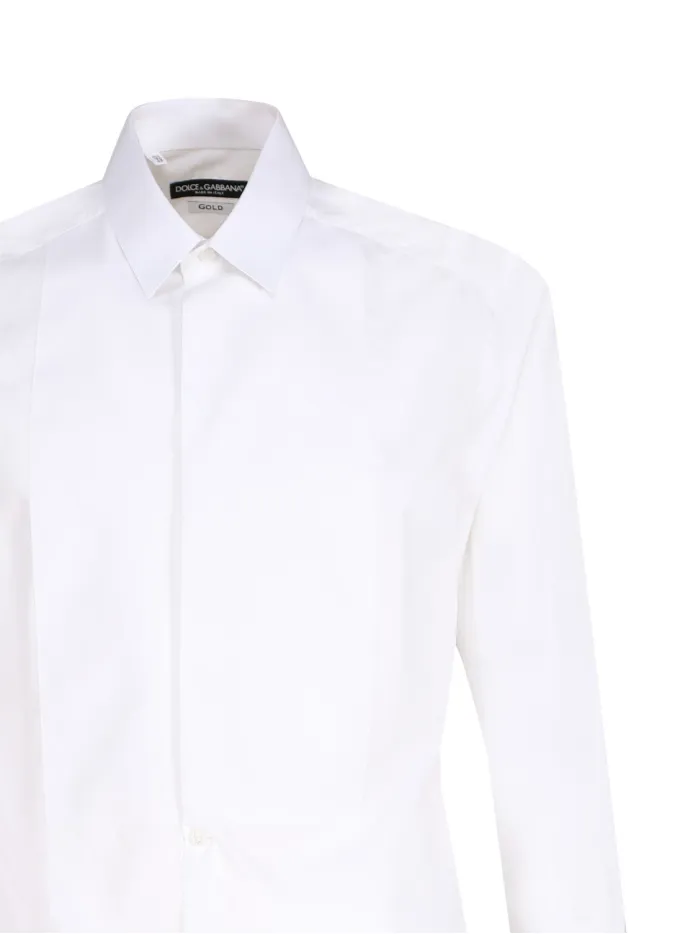 Camicia tuxedo in popeline di cotone