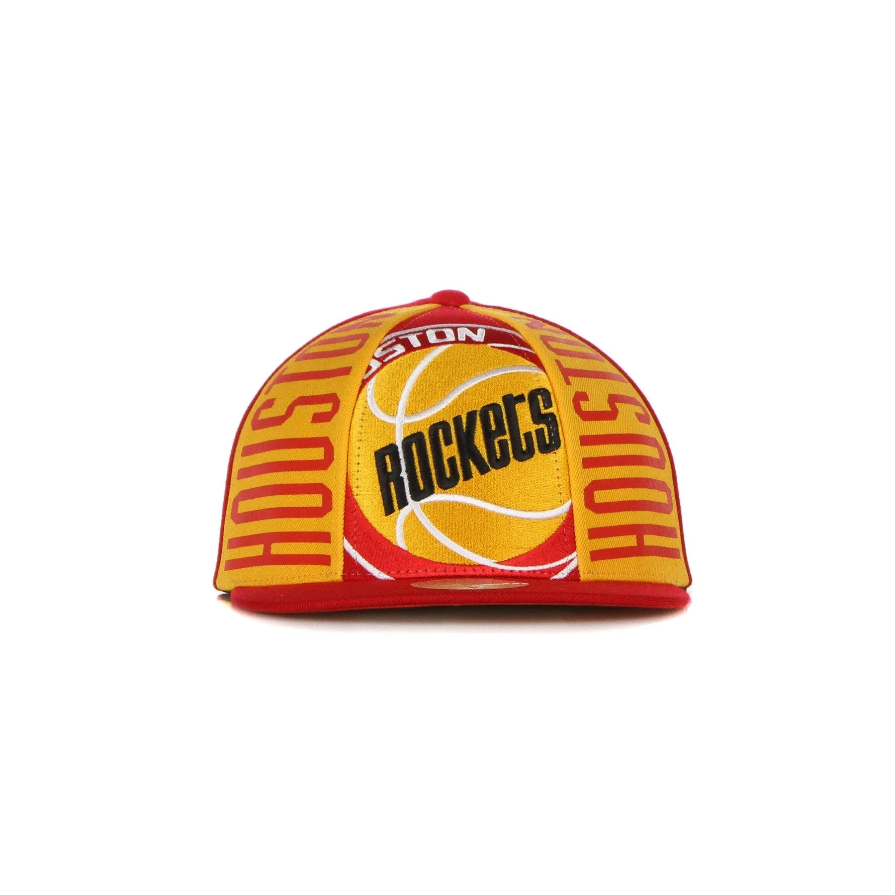 Cappellino Visiera Piatta Uomo Nba Big Face Callout Snapback Hardwood Classics Houroc Red/original Team Colors