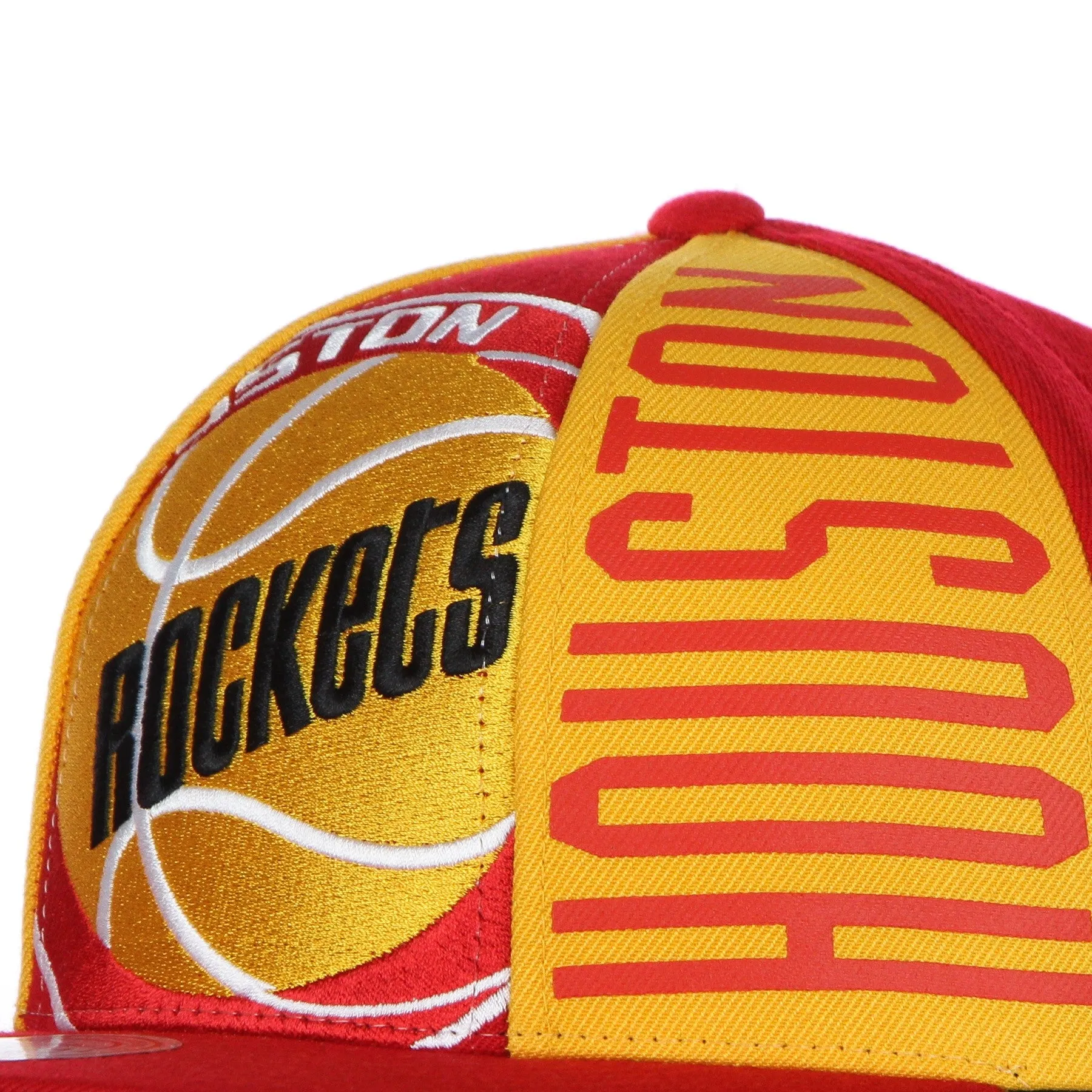 Cappellino Visiera Piatta Uomo Nba Big Face Callout Snapback Hardwood Classics Houroc Red/original Team Colors