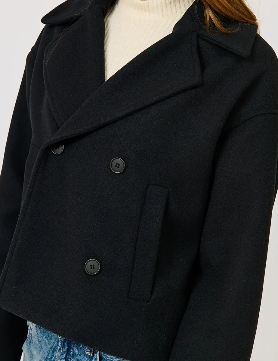 Cappotto corto doppio-petto