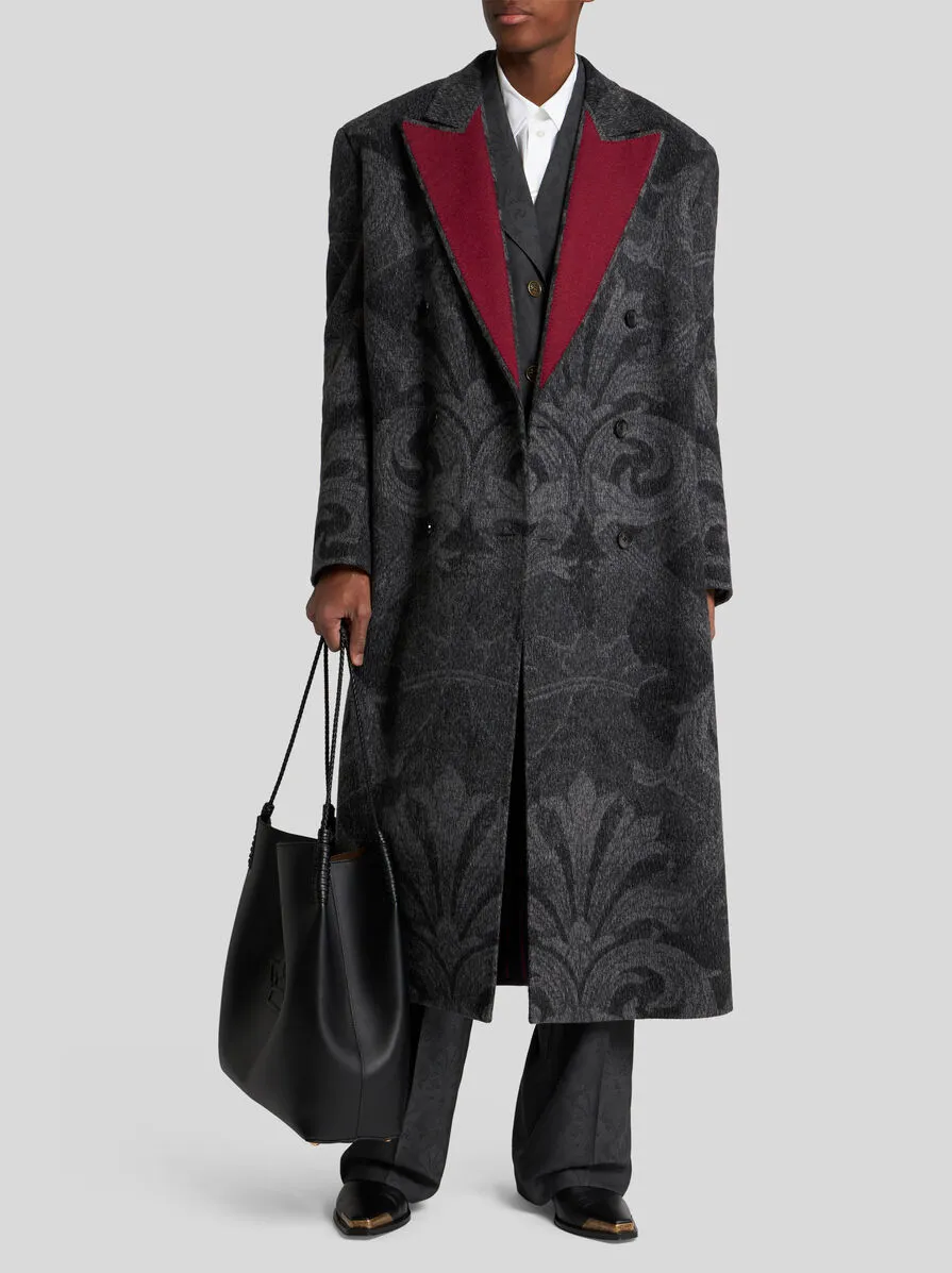 CAPPOTTO IN LANA JACQUARD