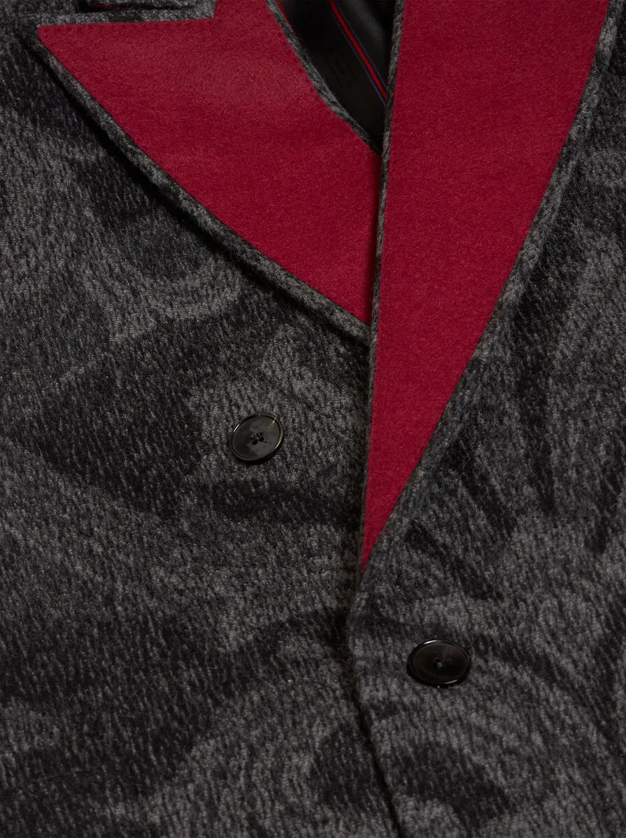 CAPPOTTO IN LANA JACQUARD