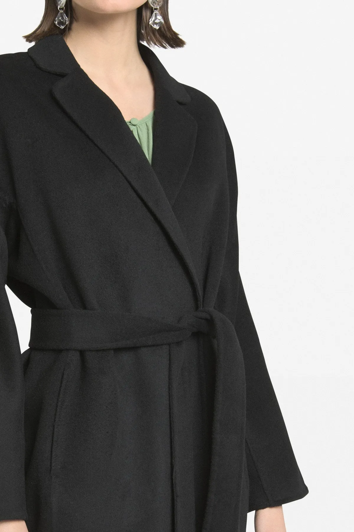 Cappotto lungo con cintura