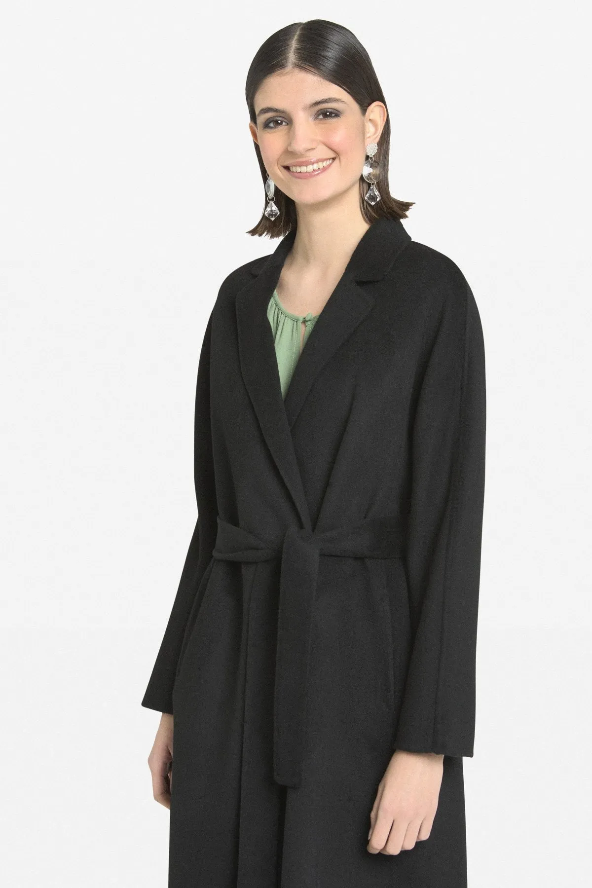 Cappotto lungo con cintura