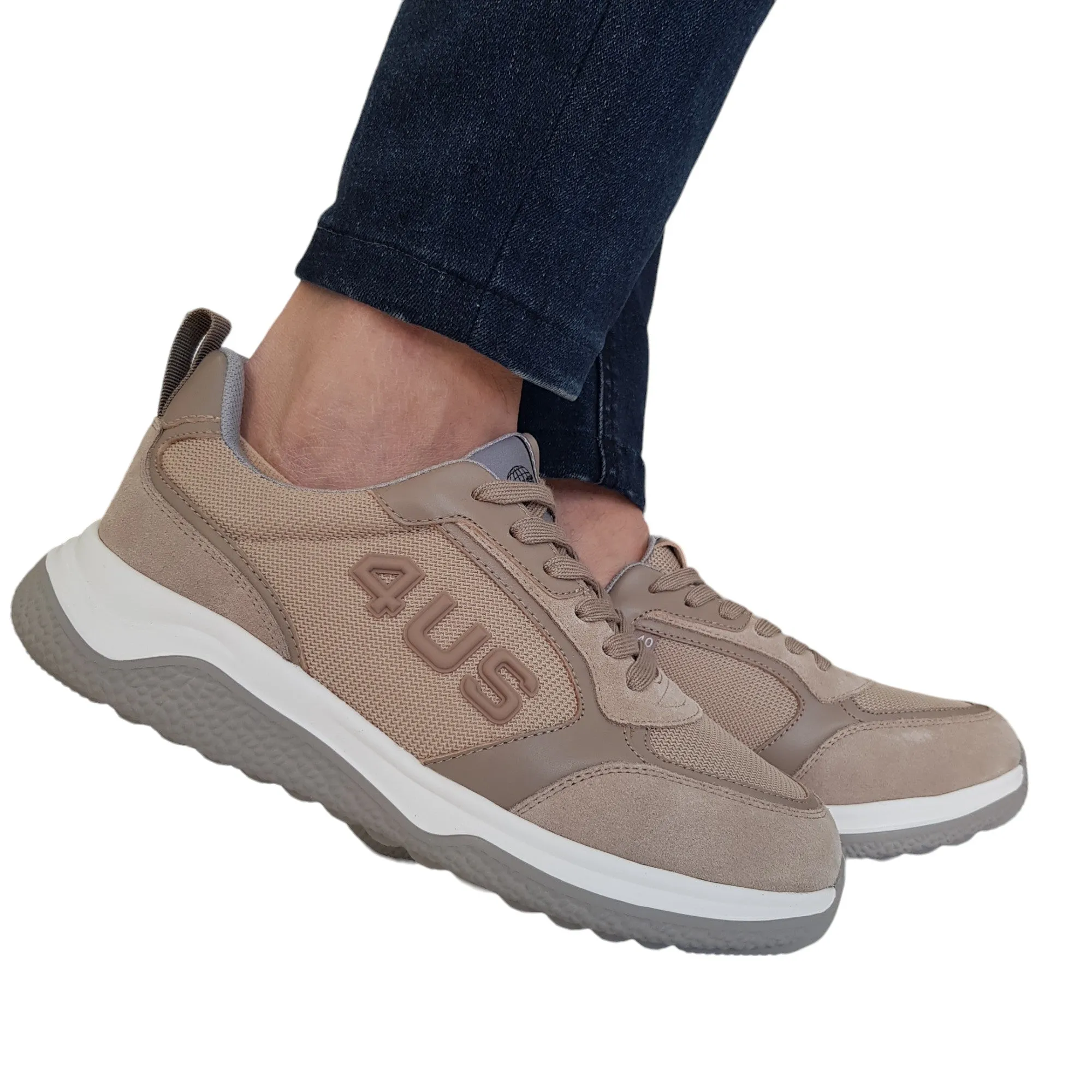 Cesare Paciotti 4US Sneakers Uomo Beigee Rif.142