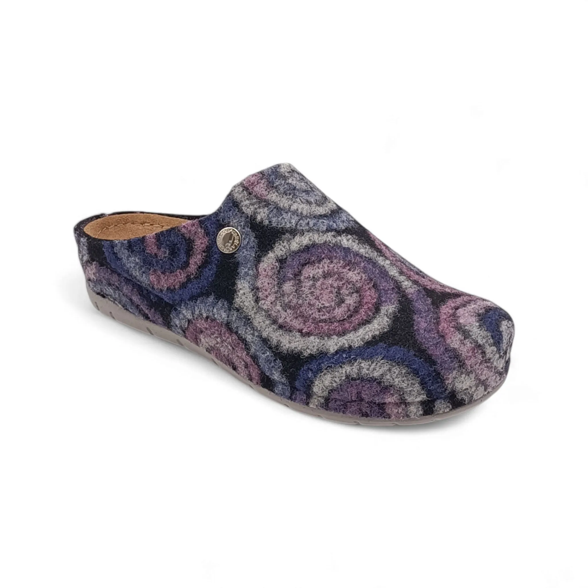 Ciabatta Donna con zeppa Grunland PRAU CI2963 59 nero multi