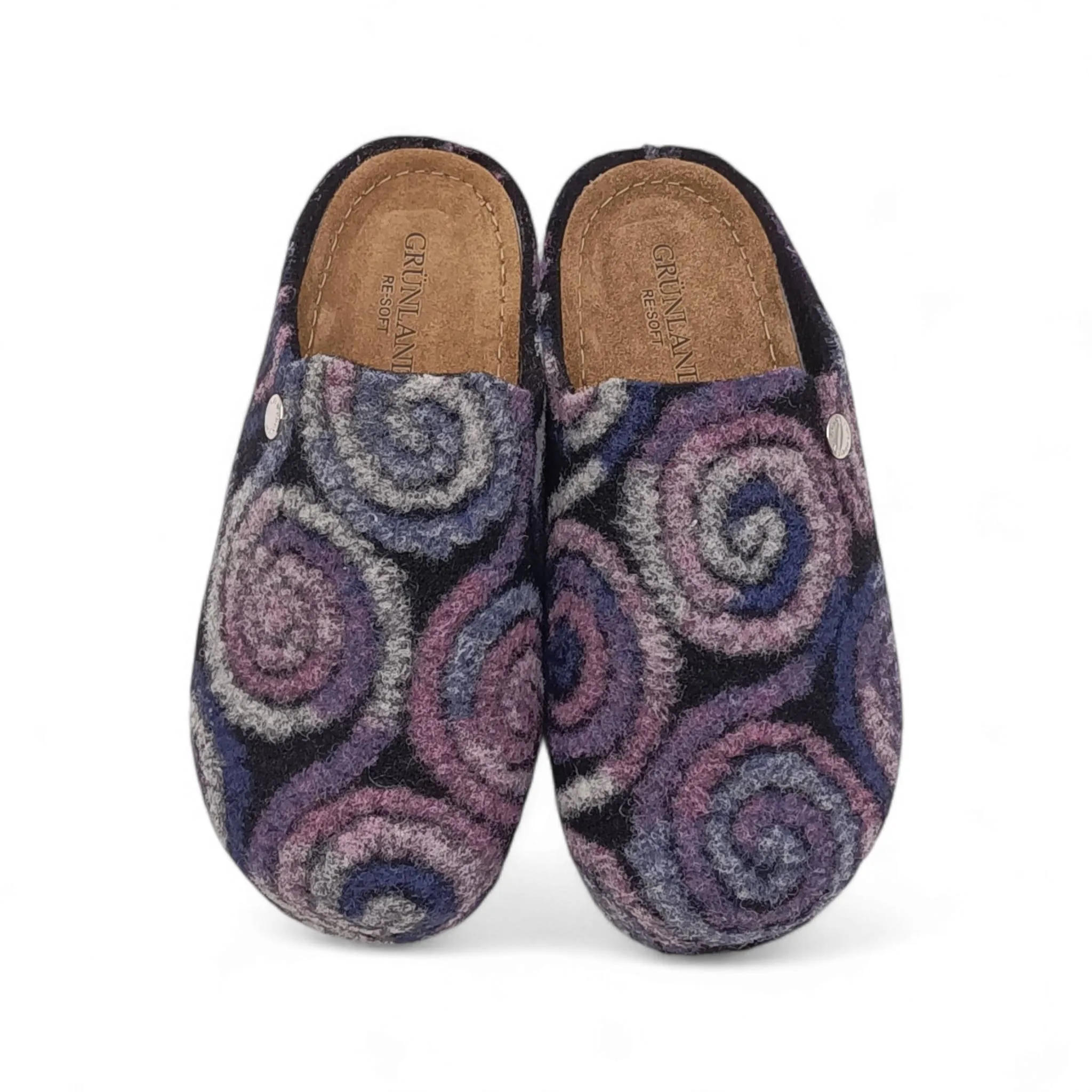 Ciabatta Donna con zeppa Grunland PRAU CI2963 59 nero multi
