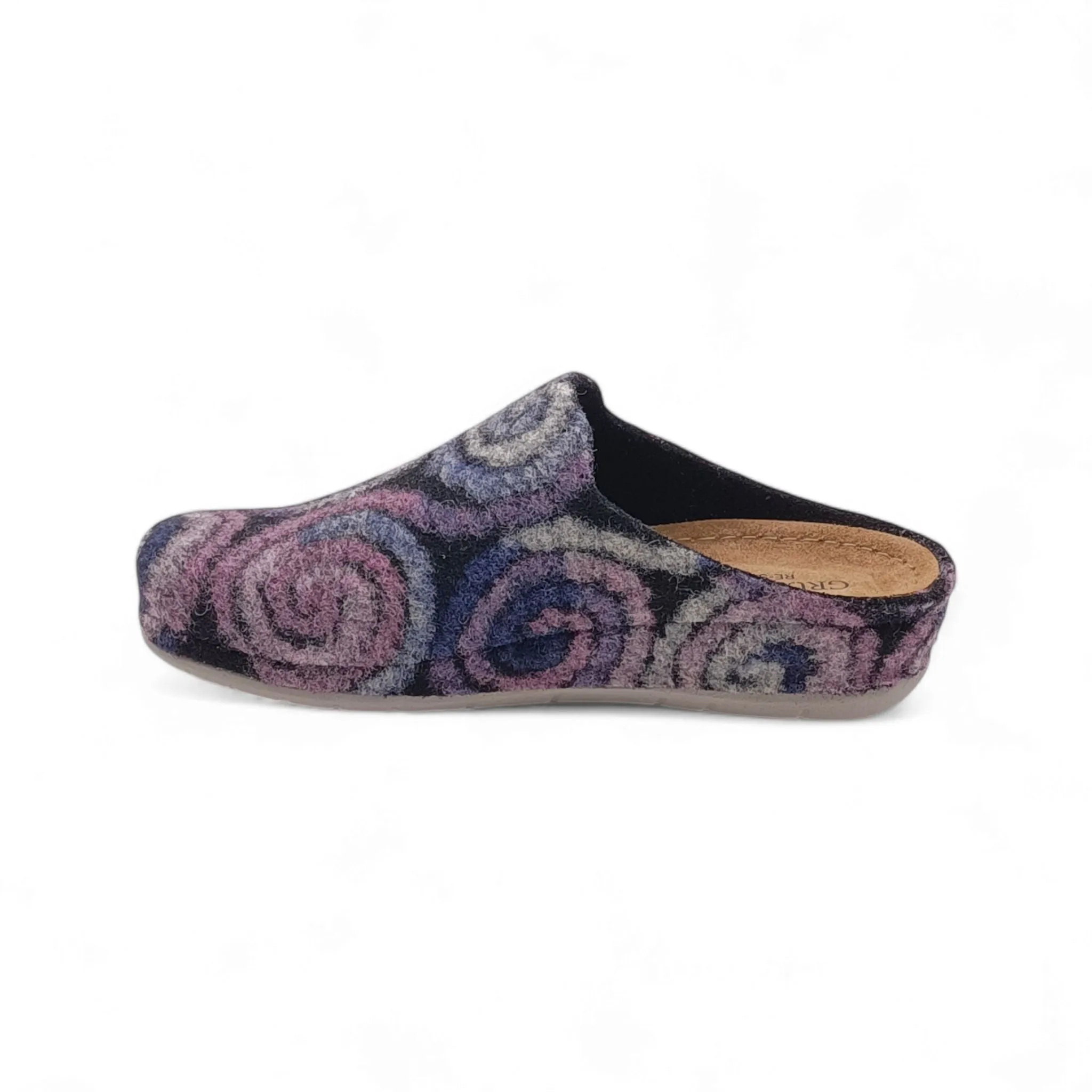 Ciabatta Donna con zeppa Grunland PRAU CI2963 59 nero multi