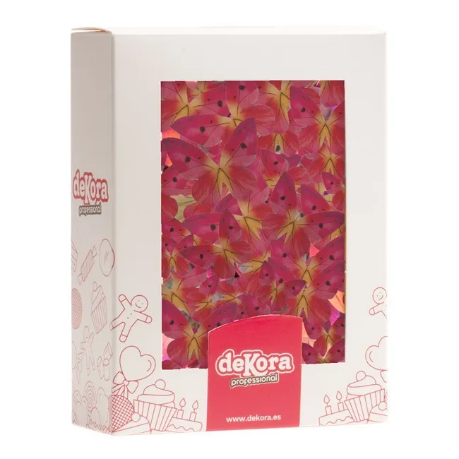 Cialde colorate per farfalle da 3 a 6 cm - Dekora - 79 pz.