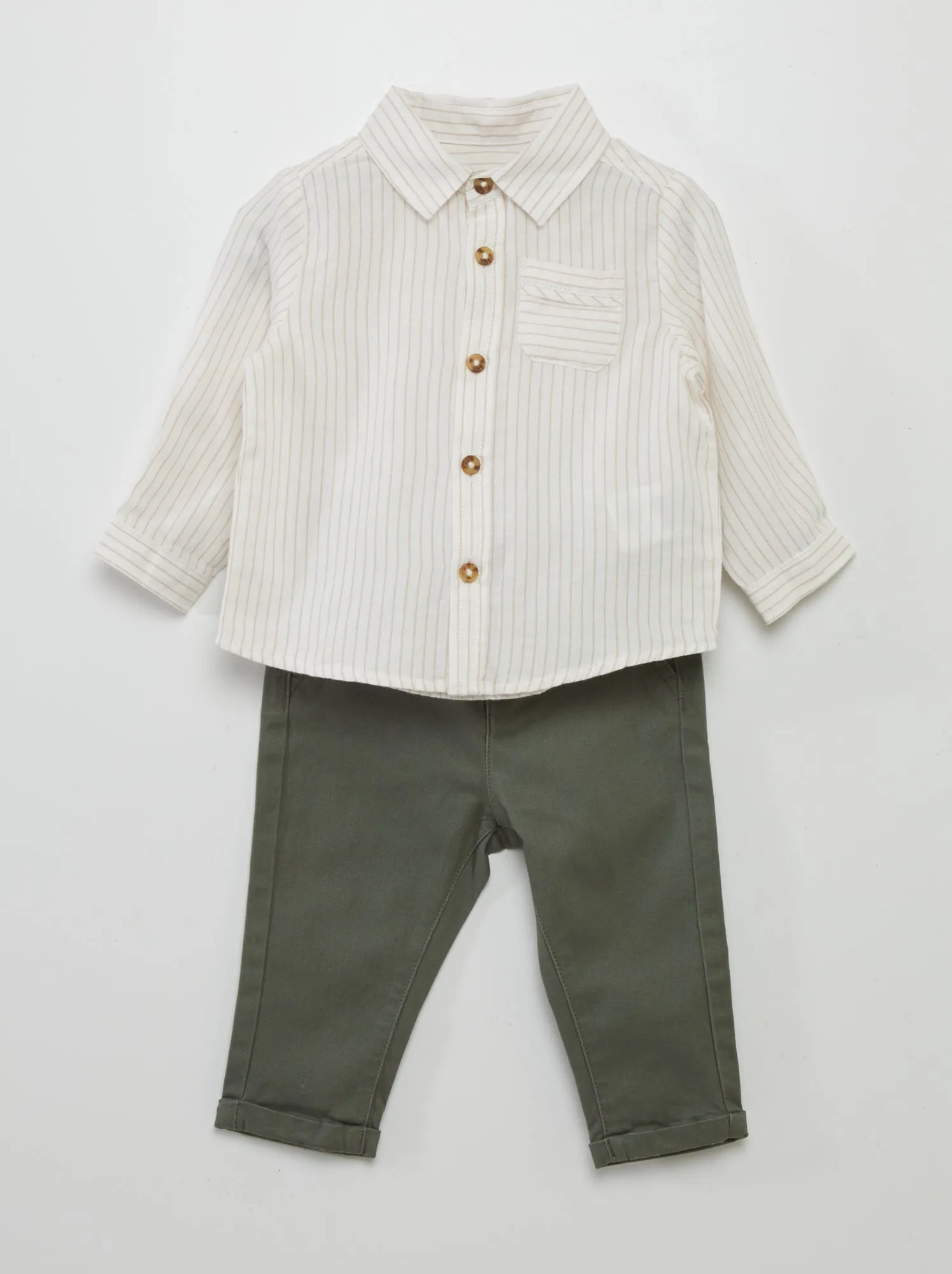 Completo camicia + pantaloni - 2 pezzi - BIANCO