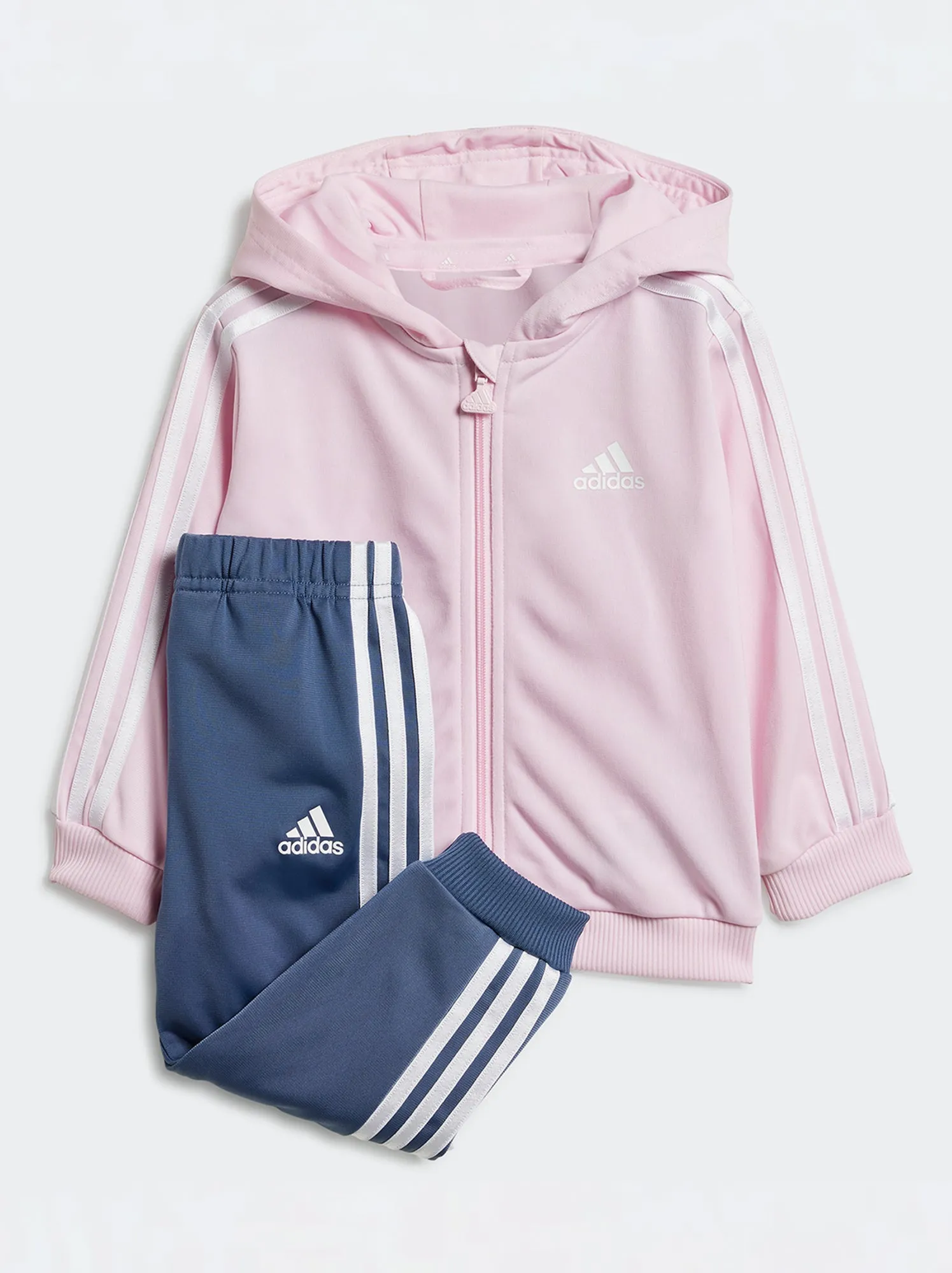 Completo felpa con cappuccio + pantaloni 'adidas' - 2 pezzi - ROSA
