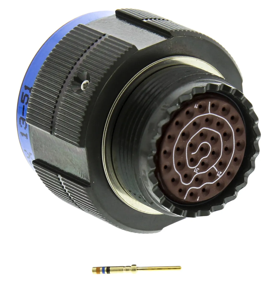 Connettore circolare MIL Maschio Amphenol Limited, Ad angolo diritto, 37 poli, Maschio, Montaggio su cavo