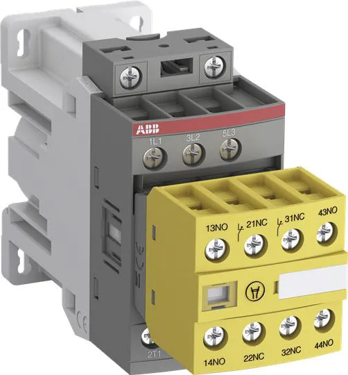 Contattore ABB Jokab, serie AFS, 3 poli, 3 NO, 30 A, 7,5 kW, bobina 24 V c.c.