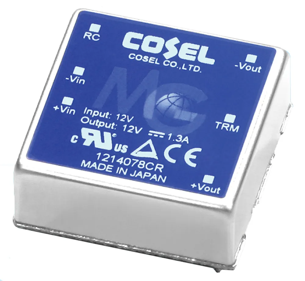 Convertitore c.c.-c.c. 15W, Vin 9 → 18 V c.c., Vout 5V cc, 1.5kV cc