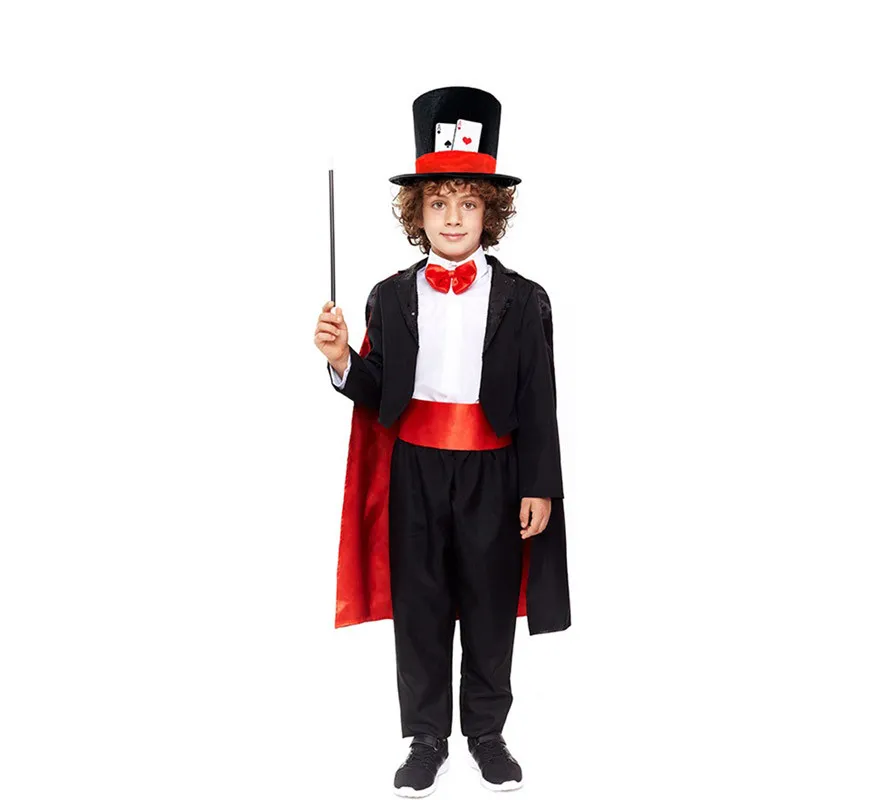 Costume da mago professionista fantasia per bambini